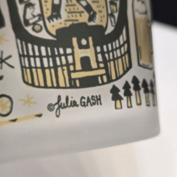 Lambeau Field Julia Gash Frosted Pint Drinking Glass Green Bay Packers Wisconsin - Picture 8 of 10